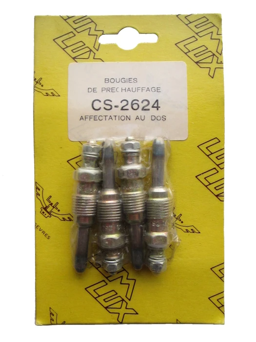 Image du produit blister de 4 Bougies de préchauffage LUM LUX CS 2624